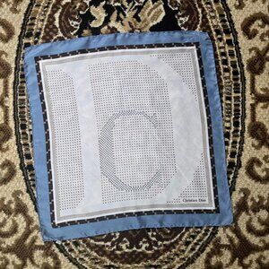 Vintage Christian Dior Silk Scarf 70s 1970s 80s 1980s Handkerchief Retro Dots